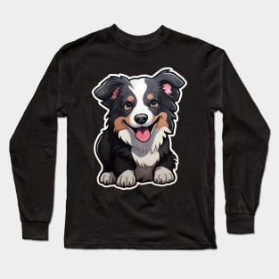 Cute Border Collie Dogs Funny Border Collie Long Sleeve T-Shirt